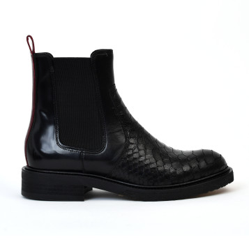Bottines a 7118 noir/rouge Billi Bi