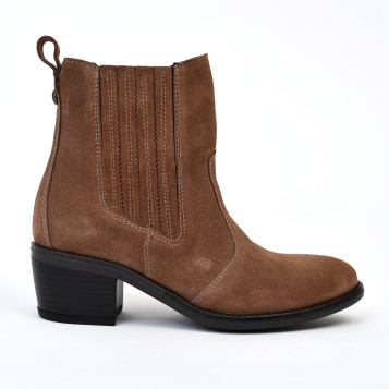 bottines à talons 513907 taupe Nero Giardini