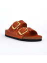 mules arizona big buckle orange Birkenstock