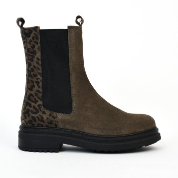 Bottines kira kaki-léo Aliwell