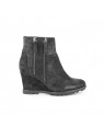 bottines compensées reishi noir Unisa