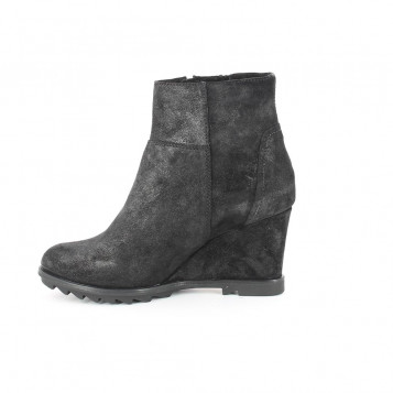 bottines compensées reishi noir Unisa