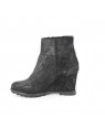 bottines compensées reishi noir Unisa