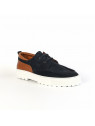 chaussures à lacets laker boat azul/cognac schmoove