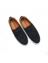 chaussures à lacets laker boat azul/cognac schmoove