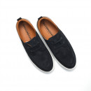 chaussures à lacets laker boat azul/cognac schmoove