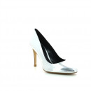 escarpins miroir argent manoush