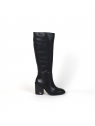 bottes mono color long boot noir tommy hilfiger