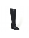 bottes mono color long boot noir tommy hilfiger