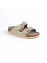 sandales & nu-pieds arizona metallic cream gold Birkenstock