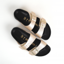 sandales & nu-pieds arizona glitter gold Birkenstock
