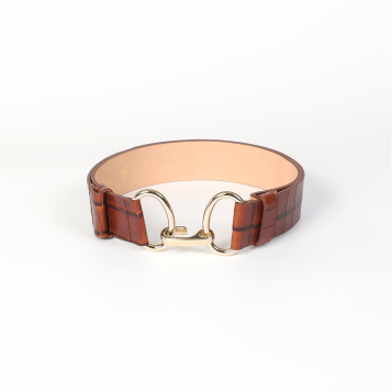 ceintures la chanzy marron croco herbert frère soeur