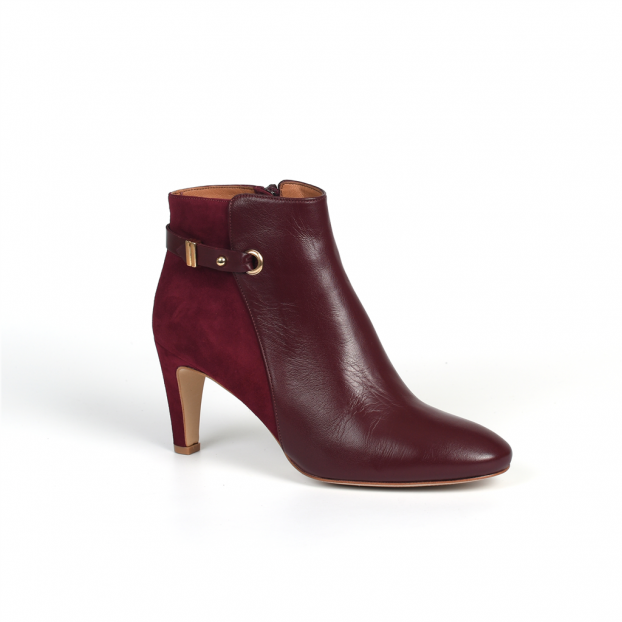 bottines à talons arlette cherry red Petite Mendigote