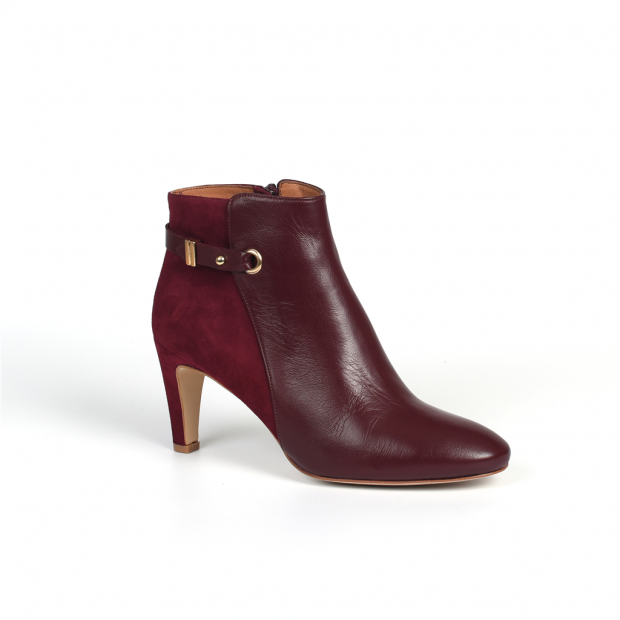 bottines à talons arlette cherry red Petite Mendigote