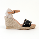 espadrilles compensées 4757my noir Myma