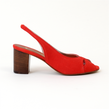 escarpins bout ouvert gigi corail Nimal