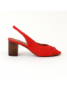 escarpins bout ouvert gigi corail Nimal