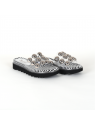 sandales & nu-pieds 17127 blanc/white/argento Pertini