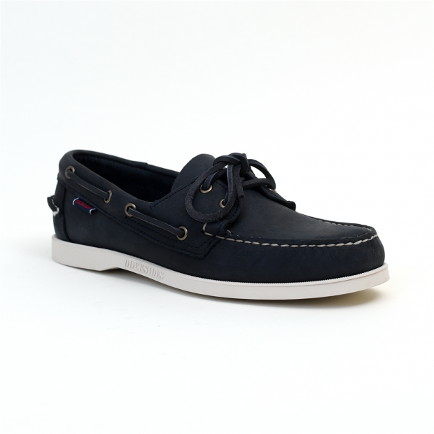 chaussures bateaux docksides crasy horse blue navy regular Sebago