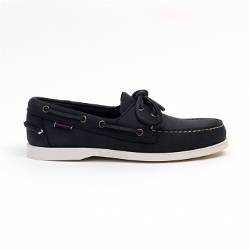 chaussures bateaux docksides crasy horse blue navy regular Sebago