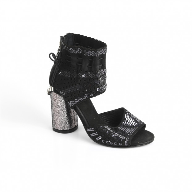 sandales & nu-pieds ef 188 noir nsand