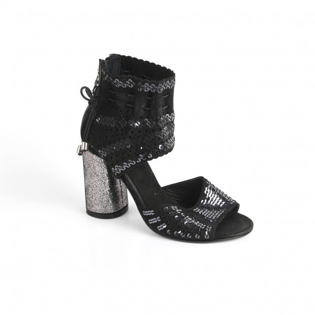 sandales & nu-pieds ef 188 noir nsand