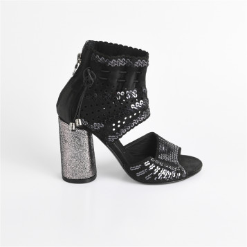 sandales & nu-pieds ef 188 noir nsand