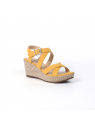 sandales compensées darel jaune JB Martin