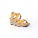 sandales compensées darel jaune JB Martin