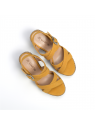 sandales compensées darel jaune JB Martin