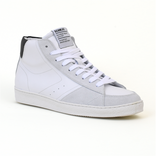 baskets graf mid cut white Schmoove