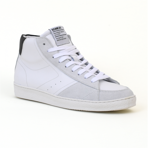 baskets graf mid cut white Schmoove