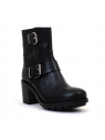 bottines à talons karton noir paoyama