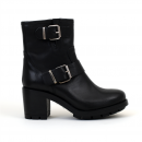 bottines à talons karton noir paoyama