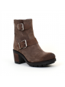 bottines à talons karton taupe paoyama