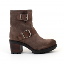 bottines à talons karton taupe paoyama
