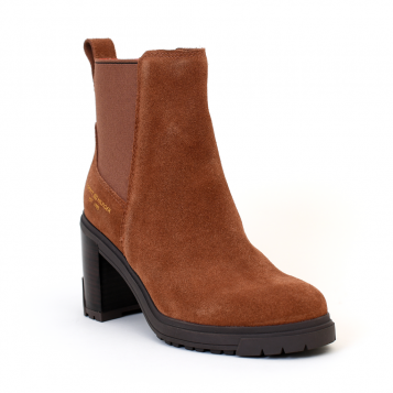 bottines à talons outdoor high heel cognac Tommy Hilfiger