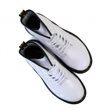 Bottines 1460 w croco blanc Dr Martens