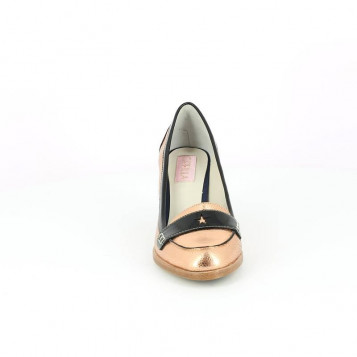 escarpins bride arrière queen rose gold c pétula